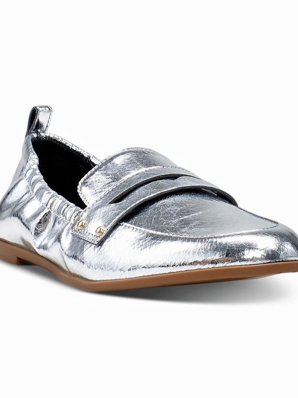 Jessica Simpson Selipa Slip-On Loafer Flat in Silver